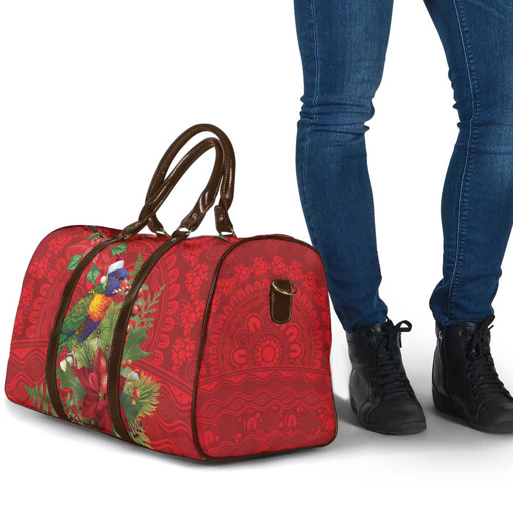 Aussie Rainbow lorikeet Travel Bag Aboriginal Inspired Christmas - Aussie Hoodie