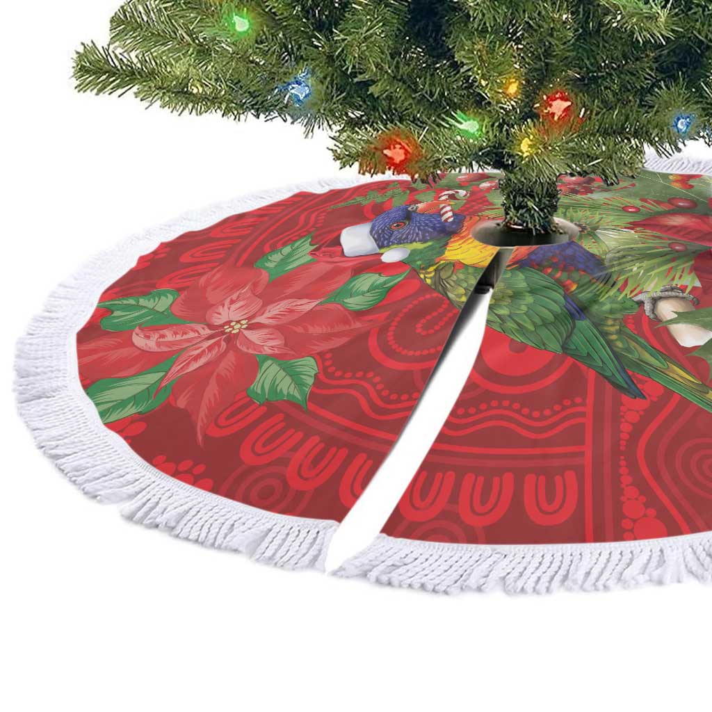 Aussie Rainbow lorikeet Tree Skirt Aboriginal Inspired Christmas - Aussie Hoodie