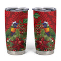 Aussie Rainbow lorikeet Tumbler Cup Aboriginal Inspired Christmas - Aussie Hoodie