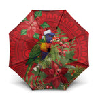 Aussie Rainbow lorikeet Umbrella Aboriginal Inspired Christmas - Aussie Hoodie