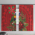 Aussie Rainbow lorikeet Window Curtain Aboriginal Inspired Christmas - Aussie Hoodie