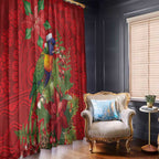 Aussie Rainbow lorikeet Window Curtain Aboriginal Inspired Christmas - Aussie Hoodie