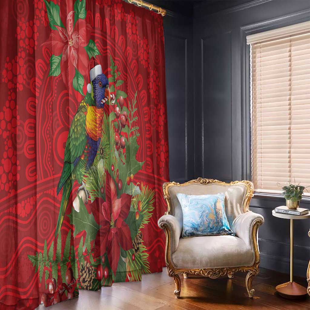 Aussie Rainbow lorikeet Window Curtain Aboriginal Inspired Christmas - Aussie Hoodie