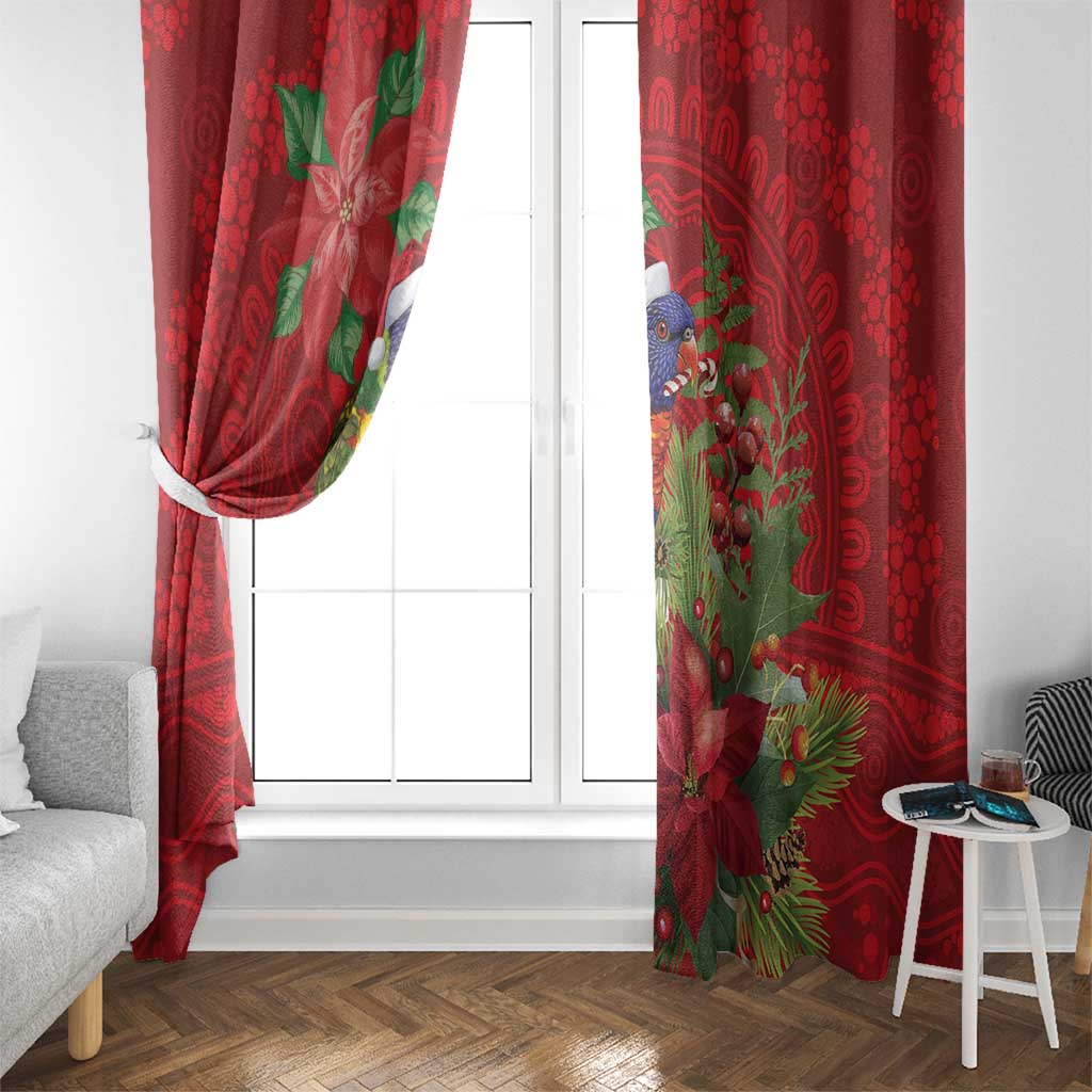 Aussie Rainbow lorikeet Window Curtain Aboriginal Inspired Christmas - Aussie Hoodie