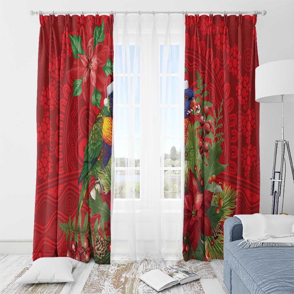 Aussie Rainbow lorikeet Window Curtain Aboriginal Inspired Christmas - Aussie Hoodie