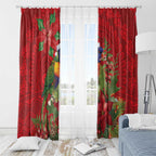 Aussie Rainbow lorikeet Window Curtain Aboriginal Inspired Christmas - Aussie Hoodie
