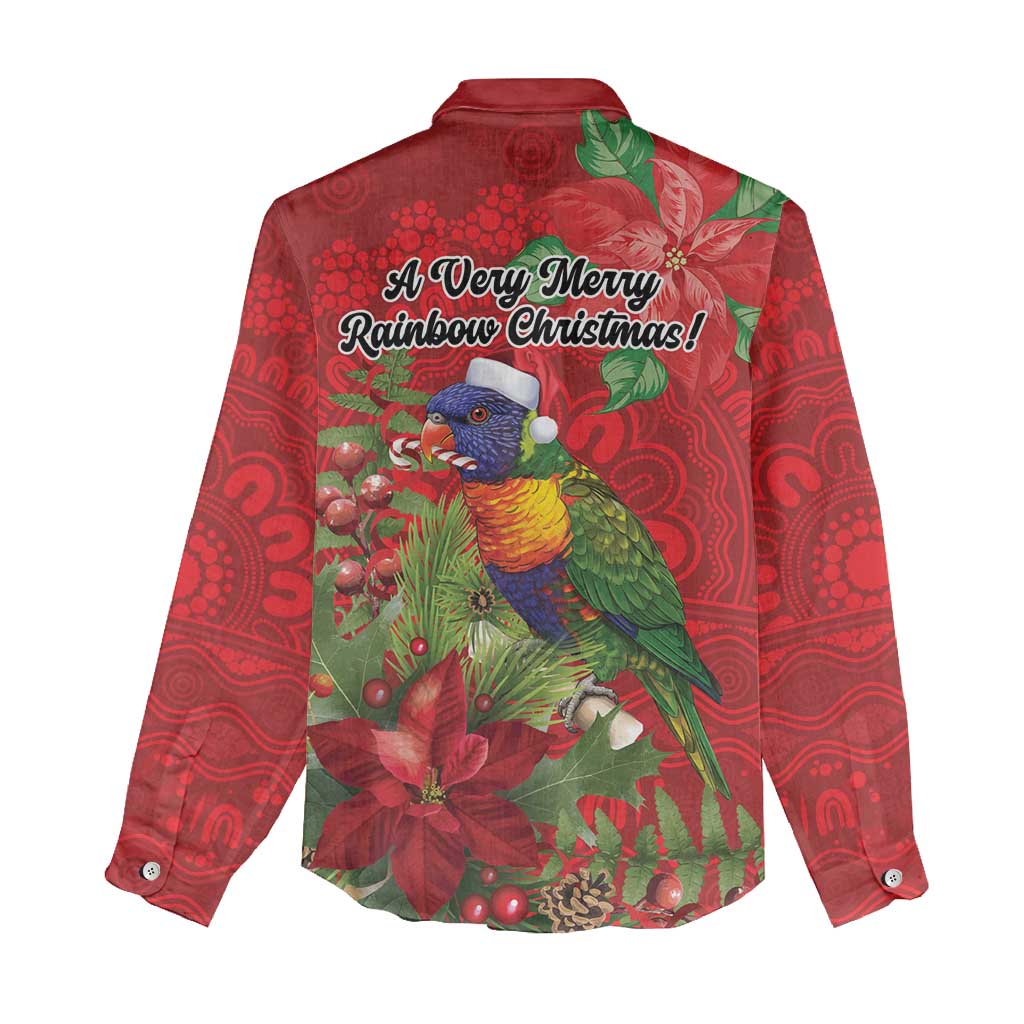 Aussie Rainbow lorikeet Women Casual Shirt Aboriginal Inspired Christmas - Aussie Hoodie