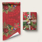 Aussie Rainbow lorikeet Wrapping Paper Aboriginal Inspired Christmas - Aussie Hoodie
