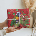 Aussie Rainbow lorikeet Wrapping Paper Aboriginal Inspired Christmas - Aussie Hoodie