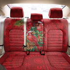 Aussie Red Cardinal Back Car Seat Cover Aboriginal Inspired Christmas - Aussie Hoodie