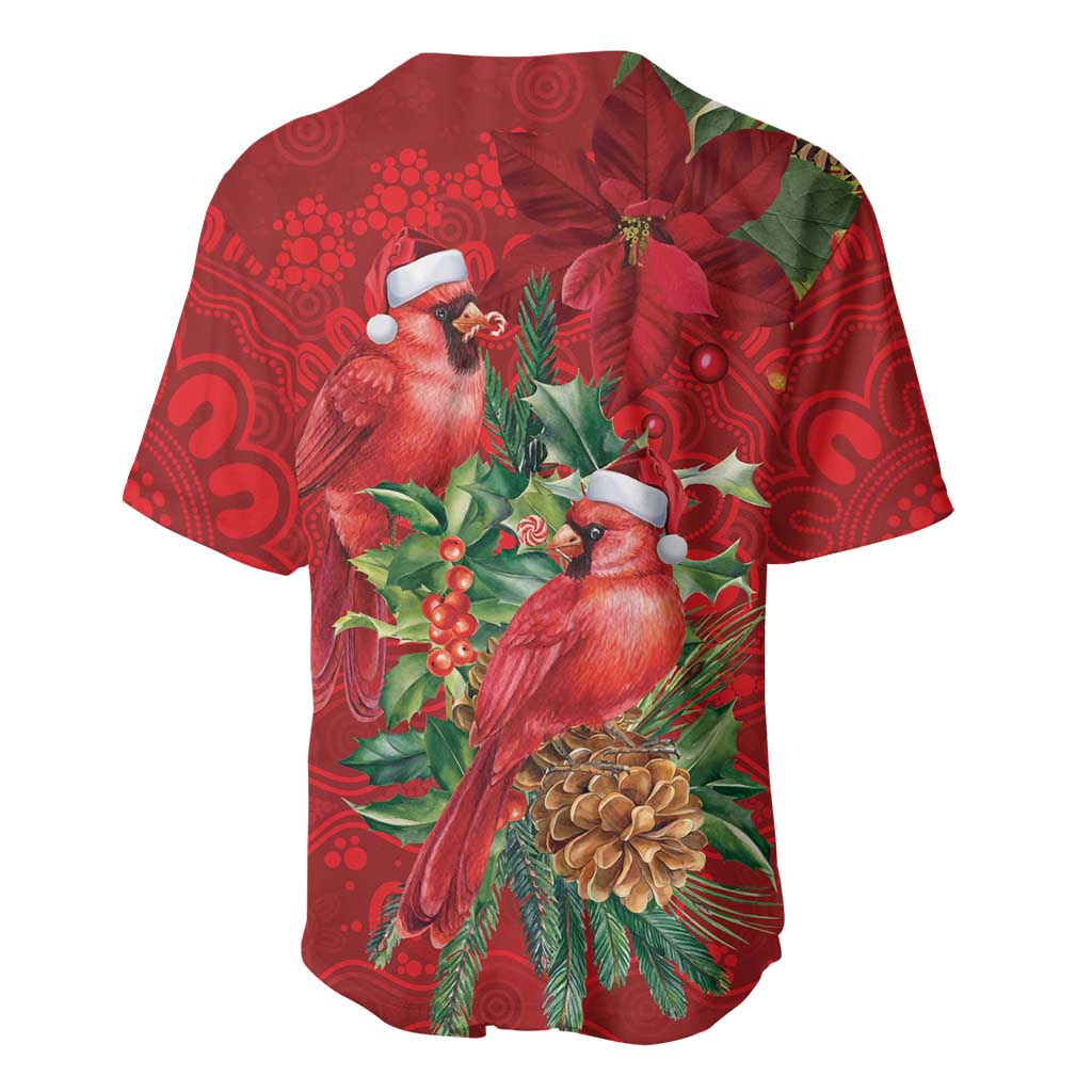 Aussie Red Cardinal Baseball Jersey Aboriginal Inspired Christmas - Aussie Hoodie