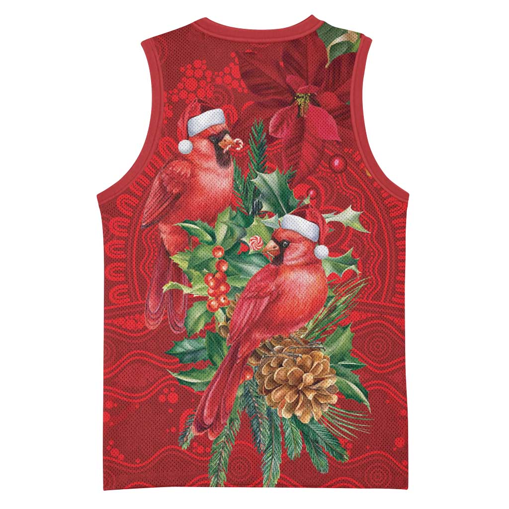 Aussie Red Cardinal Basketball Jersey Aboriginal Inspired Christmas - Aussie Hoodie