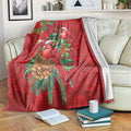 Aussie Red Cardinal Blanket Aboriginal Inspired Christmas - Aussie Hoodie
