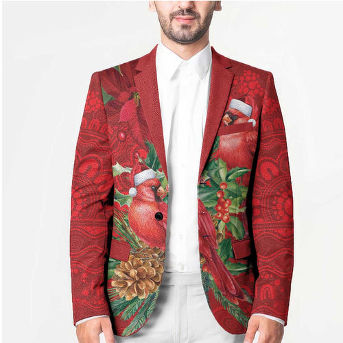Aussie Red Cardinal Blazer Aboriginal Inspired Christmas - Aussie Hoodie