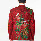 Aussie Red Cardinal Blazer Aboriginal Inspired Christmas - Aussie Hoodie