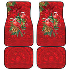 Aussie Red Cardinal Car Mats Aboriginal Inspired Christmas - Aussie Hoodie