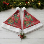 Aussie Red Cardinal Christmas Santa Hat Aboriginal Inspired Christmas - Aussie Hoodie