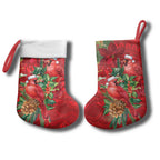 Aussie Red Cardinal Christmas Stocking Aboriginal Inspired Christmas - Aussie Hoodie
