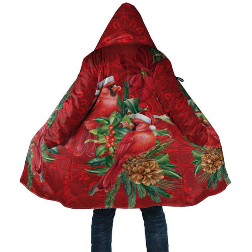 Aussie Red Cardinal Cloak Aboriginal Inspired Christmas - Aussie Hoodie