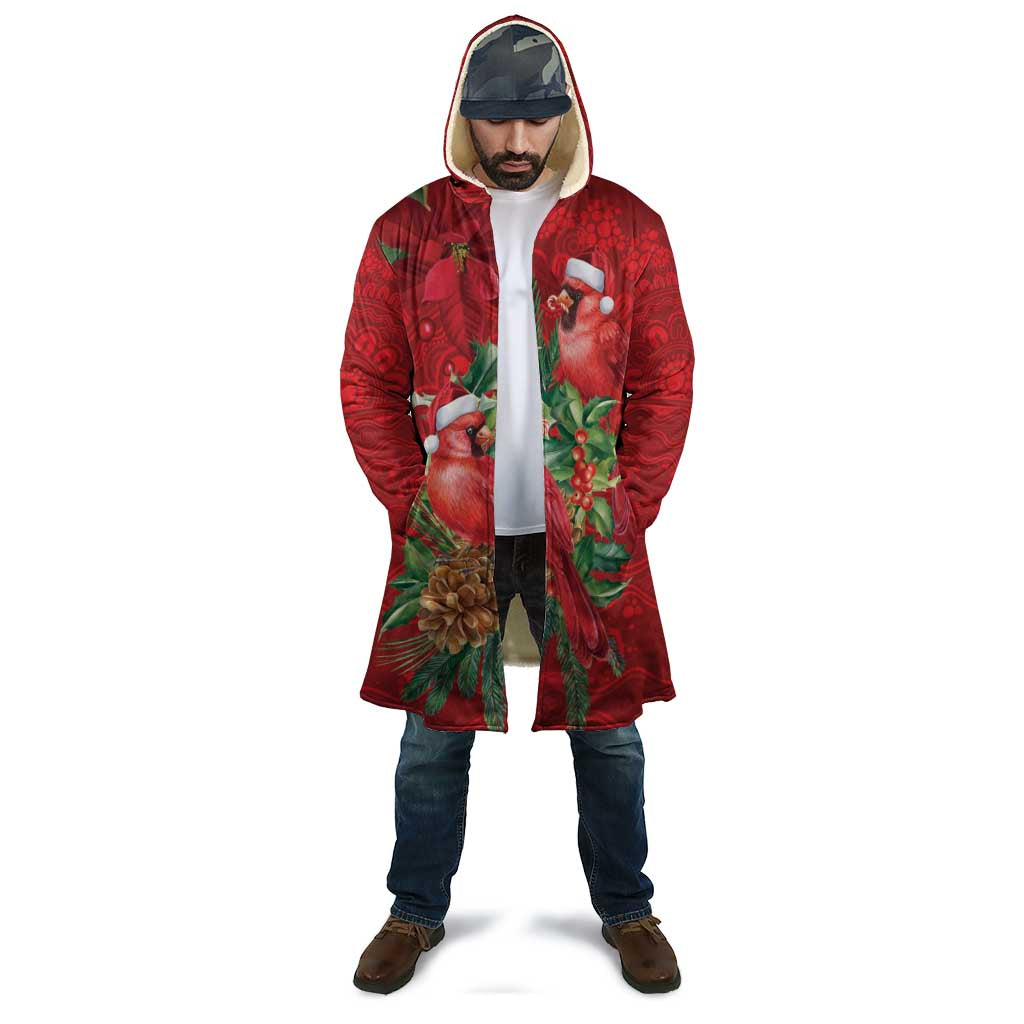 Aussie Red Cardinal Cloak Aboriginal Inspired Christmas - Aussie Hoodie