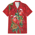 Aussie Red Cardinal Family Matching Summer Maxi Dress and Hawaiian Shirt Aboriginal Inspired Christmas - Aussie Hoodie