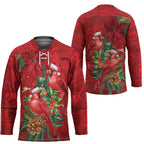 Aussie Red Cardinal Hockey Jersey Aboriginal Inspired Christmas - Aussie Hoodie
