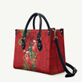 Aussie Red Cardinal Leather Bag Aboriginal Inspired Christmas - Aussie Hoodie