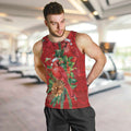 Aussie Red Cardinal Men Tank Top Aboriginal Inspired Christmas - Aussie Hoodie