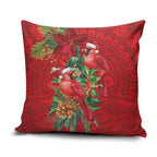 Aussie Red Cardinal Pillow Cover Aboriginal Inspired Christmas - Aussie Hoodie