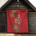 Aussie Red Cardinal Quilt Aboriginal Inspired Christmas - Aussie Hoodie
