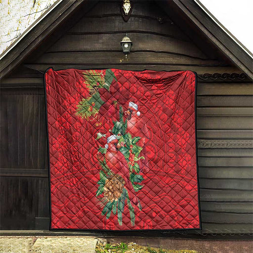 Aussie Red Cardinal Quilt Aboriginal Inspired Christmas - Aussie Hoodie