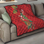 Aussie Red Cardinal Quilt Aboriginal Inspired Christmas - Aussie Hoodie