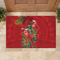 Aussie Red Cardinal Rubber Doormat Aboriginal Inspired Christmas - Aussie Hoodie