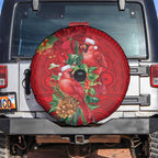 Aussie Red Cardinal Spare Tire Cover Aboriginal Inspired Christmas - Aussie Hoodie