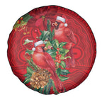 Aussie Red Cardinal Spare Tire Cover Aboriginal Inspired Christmas - Aussie Hoodie