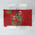 Aussie Red Cardinal Tablecloth Aboriginal Inspired Christmas - Aussie Hoodie