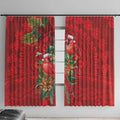 Aussie Red Cardinal Window Curtain Aboriginal Inspired Christmas - Aussie Hoodie