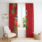 Aussie Red Cardinal Window Curtain Aboriginal Inspired Christmas - Aussie Hoodie