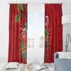 Aussie Red Cardinal Window Curtain Aboriginal Inspired Christmas - Aussie Hoodie