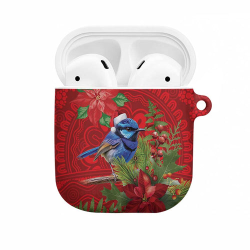 Aussie Superb Fairywren Bird AirPods Case Aboriginal Inspired Christmas - Aussie Hoodie