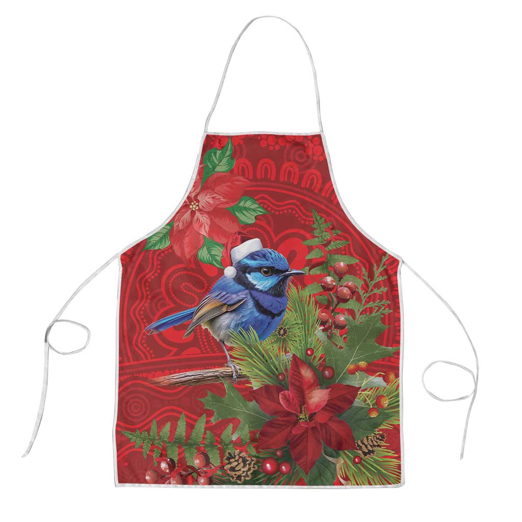 Aussie Superb Fairywren Bird Apron Aboriginal Inspired Christmas - Aussie Hoodie