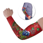 Aussie Superb Fairywren Bird Arm Sleeves Aboriginal Inspired Christmas - Aussie Hoodie