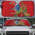 Aussie Superb Fairywren Bird Auto Sun Shade Aboriginal Inspired Christmas - Aussie Hoodie