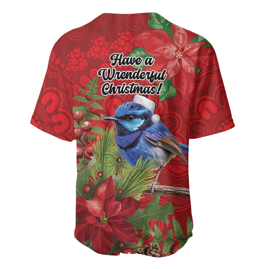 Aussie Superb Fairywren Bird Baseball Jersey Aboriginal Inspired Christmas - Aussie Hoodie