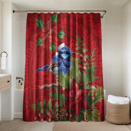 Aussie Superb Fairywren Bird Bathroom Set Aboriginal Inspired Christmas - Aussie Hoodie