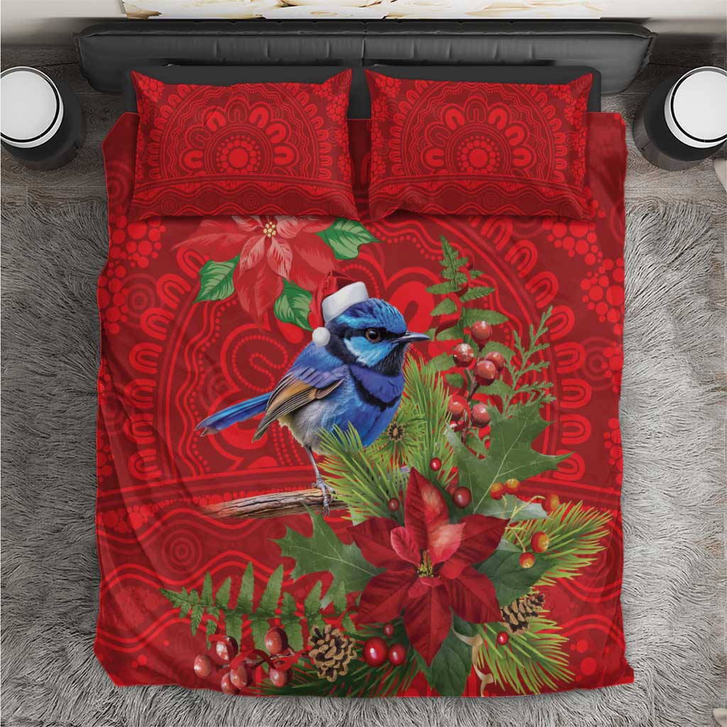 Aussie Superb Fairywren Bird Bedding Set Aboriginal Inspired Christmas - Aussie Hoodie