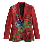 Aussie Superb Fairywren Bird Blazer Aboriginal Inspired Christmas - Aussie Hoodie