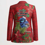 Aussie Superb Fairywren Bird Blazer Aboriginal Inspired Christmas - Aussie Hoodie