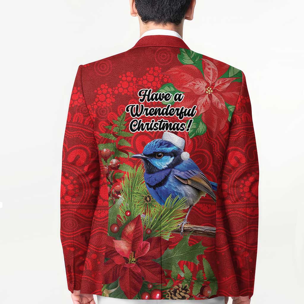 Aussie Superb Fairywren Bird Blazer Aboriginal Inspired Christmas - Aussie Hoodie