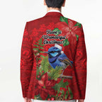 Aussie Superb Fairywren Bird Blazer Aboriginal Inspired Christmas - Aussie Hoodie